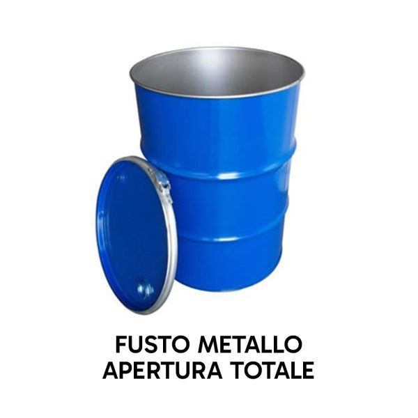 fusto metallo ad apertura totale